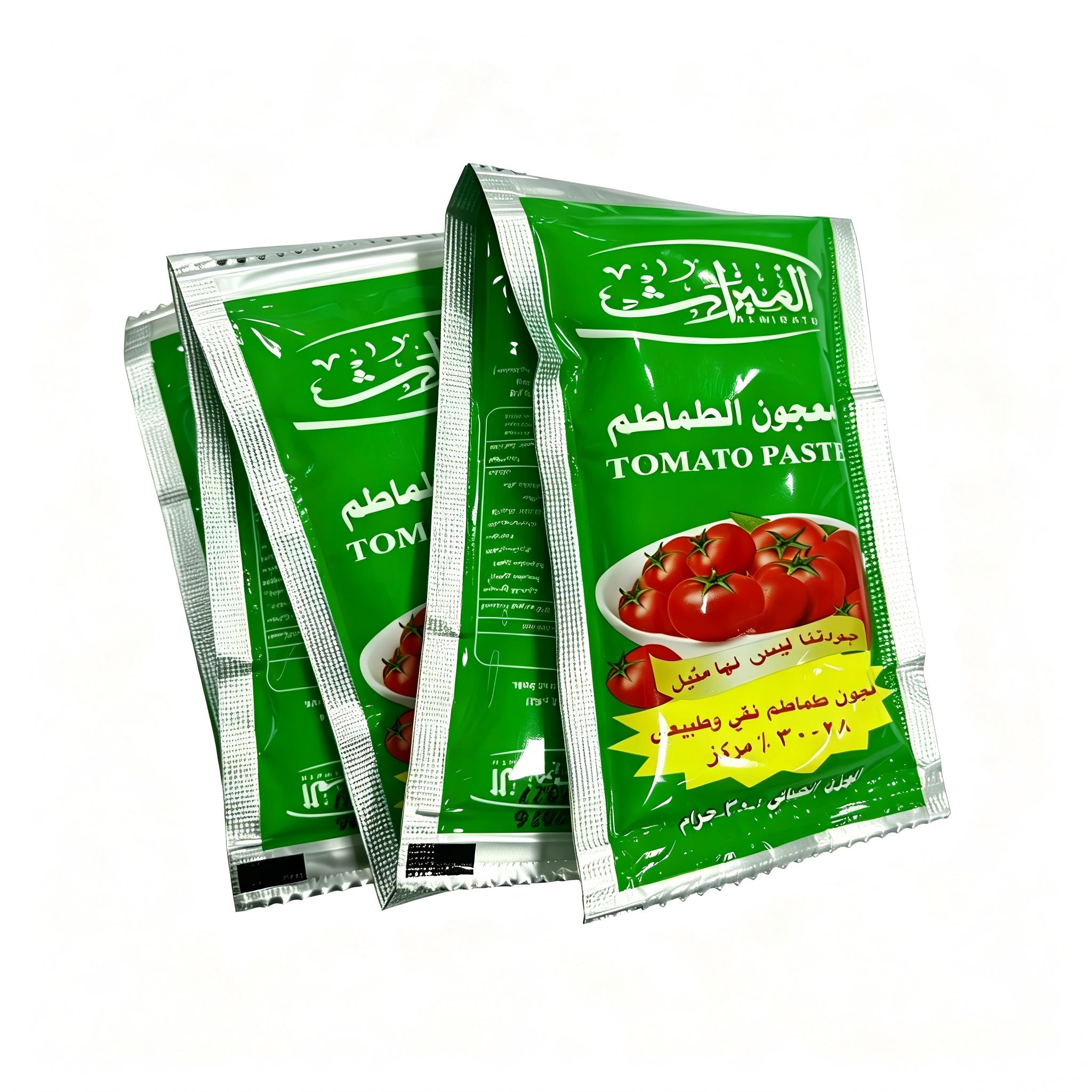 معجون طماطم في أكياس | أكياس تحمل علامة تجارية خاصة (OEM/ODM)