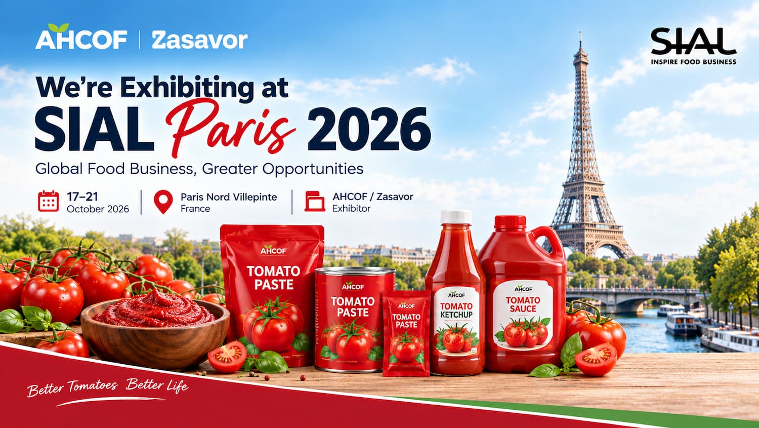التوجه إلى معرض سيال باريس 2026: لقاء مع AHCOF و Zasavor في فرنسا!